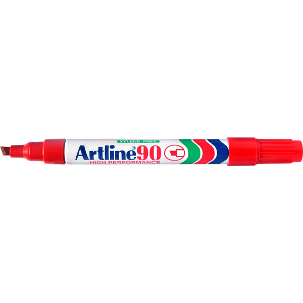 Artline 109002 90 Red Permanent Markers Box 12